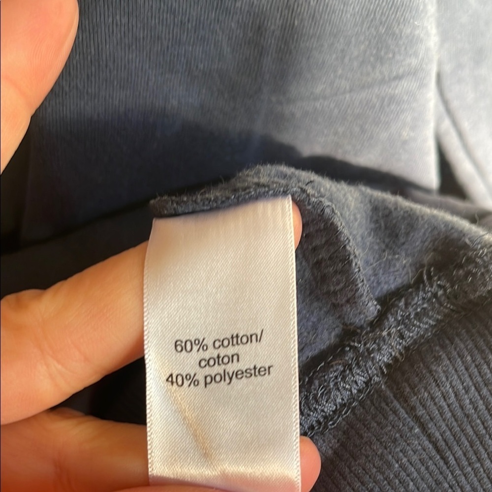 Navy Blue Kids Sweatshirt with Silver Text - Picture 5 of 5